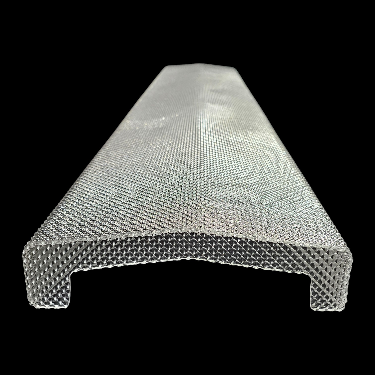 wraparound light lens with endcaps